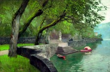 Dipinto olio Isacco Iliich