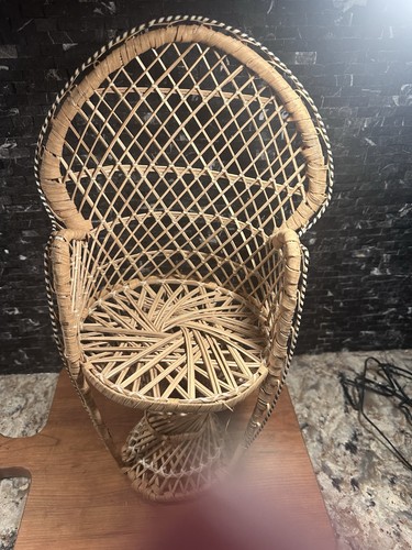 Sedia bambola rattan schienale