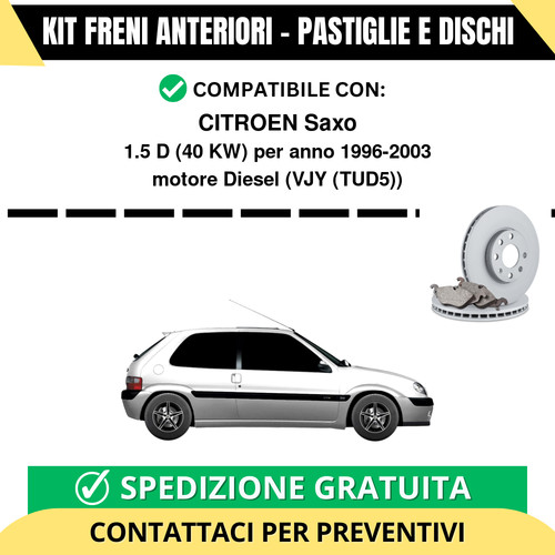 Kit freni anteriori - kit,