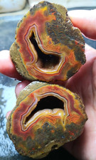 1 paio rare fette di cristallo