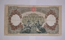 Banconota Italiana 5000 lire Repubbliche Marinare 13-08-1956 Medusa Capranesi BB