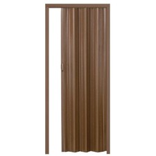 Porta soffietto pvc effetto legno noce venato rilievo maniglia cm 215×84 2715