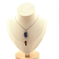 Pietre E Minerali. Collana 4 Perle Lapis Lazuli Del Pakistan + 2 Perle Granato