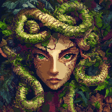 Wandtattoo Aufkleber Medusa