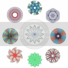 27x Spirograph Designer Set Tin Draw Disegno Bambini Arte Artigianato Educazione FN