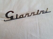 Fregio Scritta  GIANNINI  cromata Per FIAT  500EPOCA Cofano Motore Cm17, 3x 3,3