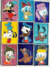9 QUADRETTI DISNEY ANNI '60 IN CERAMICA, CM. 9x7 ca. Walt Disney Production