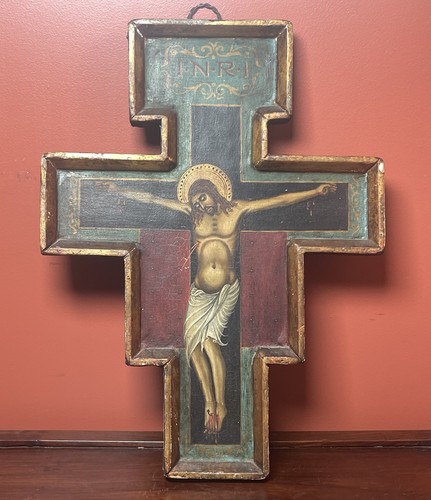 Antico crocifisso legno - crocifisso,