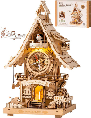 Puzzle legno orologio - 3d, in