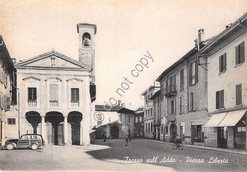 Cartolina postcard trezzo - -,