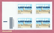 ITALIA 2025 Città di Guidonia  QUARTINA con CODICE A BARRE Bassa Sinistra