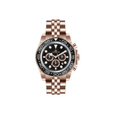 Orologio Uomo LORENZ 26167HH Chrono Bracciale Acciaio Rosè Nero