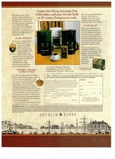 Macchina da caffè a goccia automatica Gevalia 1997 stampa vintage pubblicità