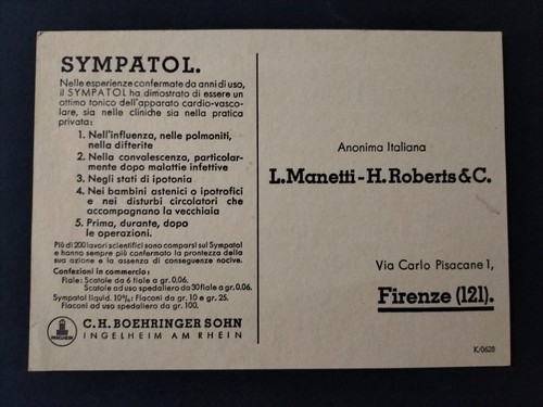Sympatol manetti roberts - sympatol, l.manetti