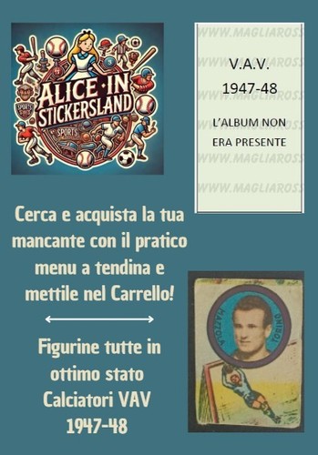 Figurina vav calciatori - v.a.v.,