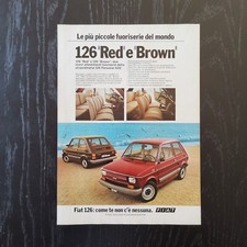 1980 Fiat 126 - Original AD Advertising Pubblicità Vintage