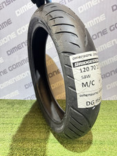 1 GOMMA MOTO BRIDGESTONE 120/70 ZR17 M/C 58W ESTIVE USATE mm 70/80% DOT3922