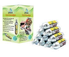 ARSUK 16g Bombolette CO2 per Bici Filettate Confezione da 10 Compressa per