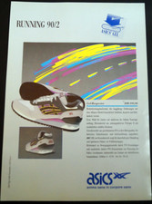 Asics Prospekt A4 Flyer 1990 -