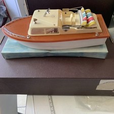 MOTOSCAFO INBOARD MOTOR vintage Anni 60/70 In Plastica