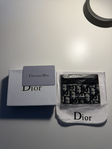 Dior oblique card holder black - dior,