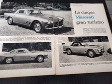 1961 LE 5 MASERATI GRAN TURISMO 5000 GT 3500 CARATTERISTICHE VINTAGE ARTICOLO