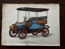 4 STAMPE DI AUTO D'EPOCA-