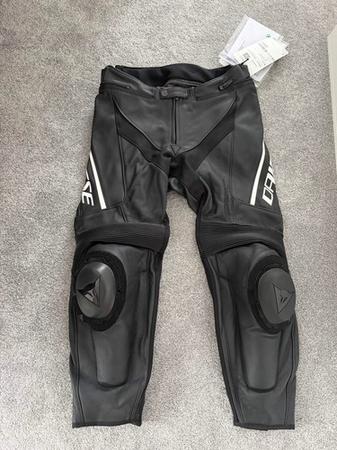 Pantalone moto pelle nero