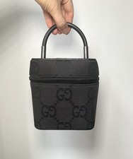 Gucci Black GG Logo Canvas