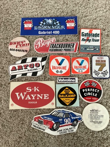 Adesivi auto racing - adesivi, vintage