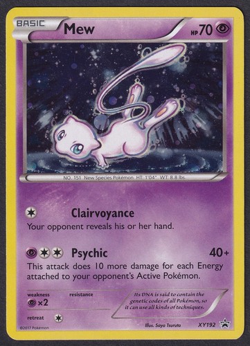 Pokemon mew xy192 - xy192, holo