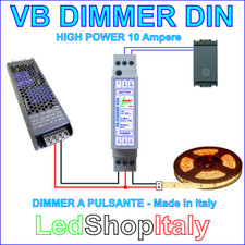 Dimmer Varialuce 12V/24V 10A strisce Led - Made in Italy - Alta Potenza - PROMO