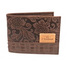 Portafoglio in pelle c/patta e