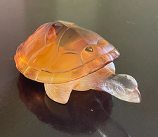 Lalique Amber Caroline Turtle