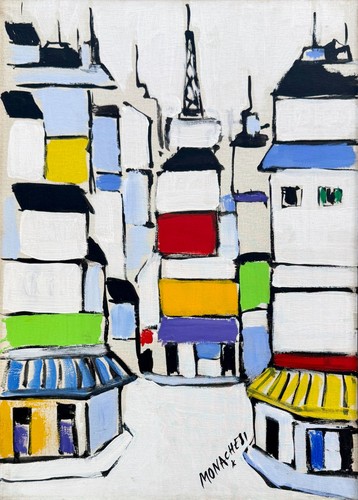 Sante monachesi 70x50 - monachesi, olio