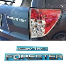 Per FORESTER Symmetrical AWD S-AWD LOGO posteriore Plastica ABS adesivo Emblems
