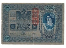 Banconota 1000 mila corone - banconota,