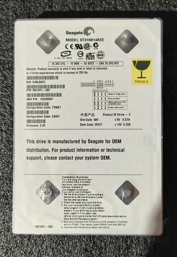 St310014ace hard disk xbox - disk,