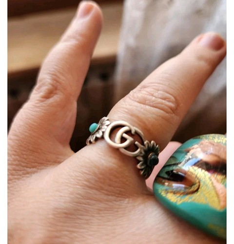 Anello gucci logo fiori e - gucci, gg