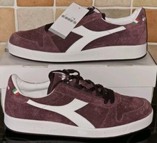 DIADORA BORG MASTER S.lll CAMOSCIO VIOLA/BIANCO NUOVO CON ETICHETTA NUOVO INBOX 