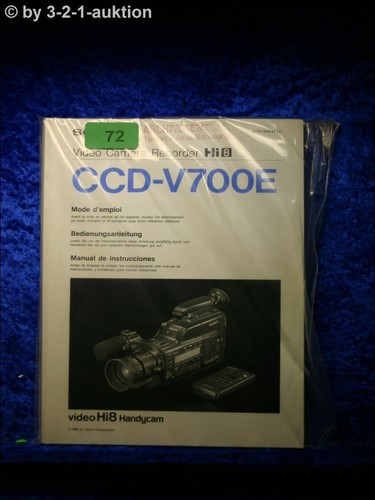 Sony manuale istruzioni ccd - manuale, di