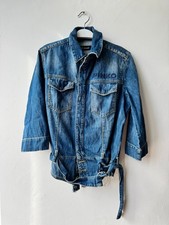 Giubbotto di jeans Pinko Donna 40 Blu Lavaggio Medio Denim Pre Owned