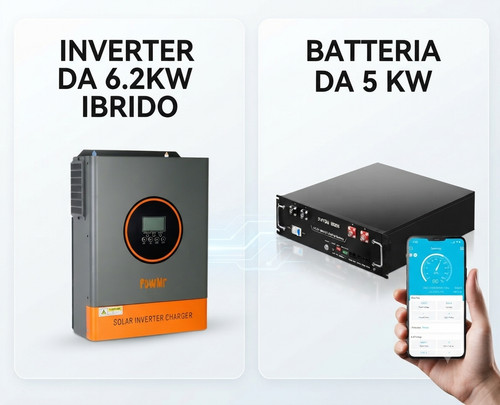 Inverter 2kw ibrido - 6.2kw, +