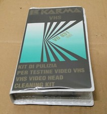 cassetta video vhs  pulizie testine  kit pulizie testine video