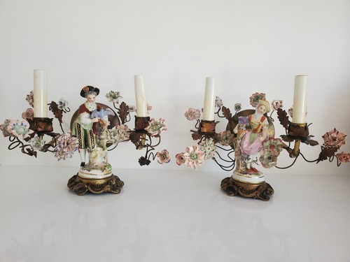 Coppia antiche applique - di,