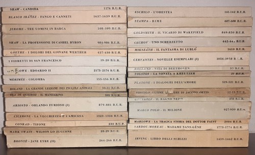 Lotto biblioteca universale - lotto,