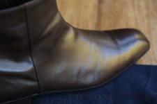 Stivali Prada in pelle marrone