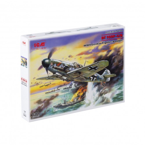 Icm messerschmitt 109f b - messerschmitt, 109f-4/b