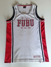 Original Fubu Jersey Collection Ny-USA 1992 Canotta Smanicata