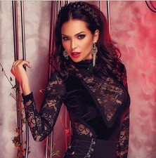 Body camicia maglia ricamato